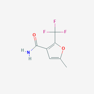 molecular formula C7H6F3NO2 B069446 5-Methyl-2-(trifluoromethyl)furan-3-carboxamide CAS No. 175276-68-3