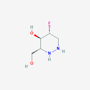 (3R,4R,5R)-5-fluoro-3-(hydroxymethyl)diazinan-4-ol