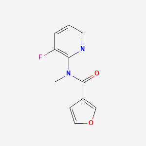 molecular formula C11H9FN2O2 B6947094 N-(3-fluoropyridin-2-yl)-N-methylfuran-3-carboxamide 