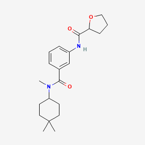molecular formula C21H30N2O3 B6948227 N-[3-[(4,4-dimethylcyclohexyl)-methylcarbamoyl]phenyl]oxolane-2-carboxamide 