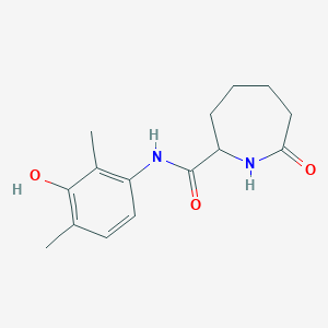 molecular formula C15H20N2O3 B6948325 N-(3-hydroxy-2,4-dimethylphenyl)-7-oxoazepane-2-carboxamide 