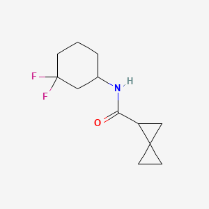 molecular formula C12H17F2NO B6949337 N-(3,3-difluorocyclohexyl)spiro[2.2]pentane-2-carboxamide 
