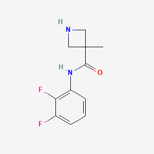 molecular formula C11H12F2N2O B6949395 N-(2,3-difluorophenyl)-3-methylazetidine-3-carboxamide 