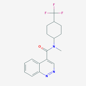 molecular formula C17H18F3N3O B6950715 N-methyl-N-[4-(trifluoromethyl)cyclohexyl]cinnoline-4-carboxamide 
