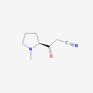3-[(2S)-1-methylpyrrolidin-2-yl]-3-oxopropanenitrile
