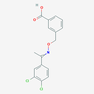 3-[(([1-(3,4-Dichlorophenyl)ethylidene]amino)oxy)methyl]benzoic acid