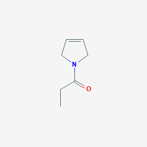 molecular formula C7H11NO B069518 1-(2,5-Dihydropyrrol-1-yl)propan-1-one CAS No. 178483-02-8