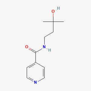 molecular formula C11H16N2O2 B6951963 N-(3-hydroxy-3-methylbutyl)pyridine-4-carboxamide 