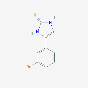 molecular formula C9H7BrN2S B069522 4-(3-Bromophenyl)-1,3-dihydroimidazole-2-thione CAS No. 192800-59-2