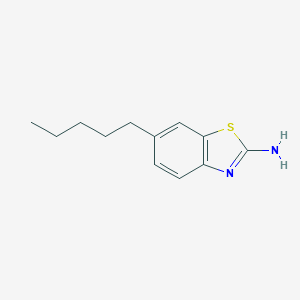 molecular formula C12H16N2S B069529 6-Pentyl-1,3-benzothiazol-2-amine CAS No. 191719-16-1
