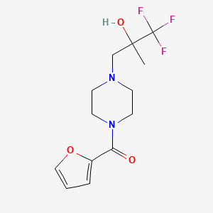 molecular formula C13H17F3N2O3 B6952974 Furan-2-yl-[4-(3,3,3-trifluoro-2-hydroxy-2-methylpropyl)piperazin-1-yl]methanone 