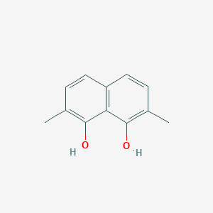 molecular formula C12H12O2 B069532 2,7-Dimethylnaphthalene-1,8-diol CAS No. 172915-65-0