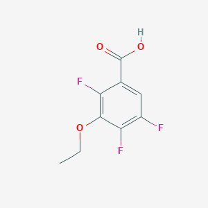 molecular formula C9H7F3O3 B069542 2,4,5-Trifluoro-3-ethoxy benzoic acid CAS No. 169507-61-3