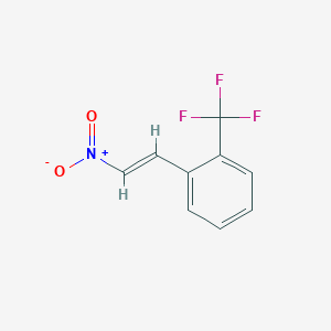 molecular formula C9H6F3NO2 B069543 1-(2-Nitrovinyl)-2-(trifluoromethyl)benzene CAS No. 192818-73-8