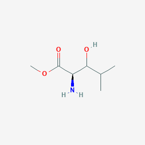 molecular formula C7H15NO3 B069546 methyl (2R)-2-amino-3-hydroxy-4-methylpentanoate CAS No. 177770-10-4