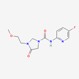 molecular formula C12H15FN4O3 B6954744 N-(5-fluoropyridin-2-yl)-3-(2-methoxyethyl)-4-oxoimidazolidine-1-carboxamide 