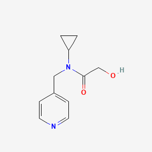 molecular formula C11H14N2O2 B6955638 N-cyclopropyl-2-hydroxy-N-(pyridin-4-ylmethyl)acetamide 