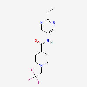 molecular formula C14H19F3N4O B6955751 N-(2-ethylpyrimidin-5-yl)-1-(2,2,2-trifluoroethyl)piperidine-4-carboxamide 