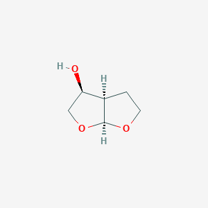 molecular formula C6H10O3 B069558 (3s,3ar,6as)-六氢呋喃[2,3-B]呋喃-3-醇 CAS No. 162119-33-7