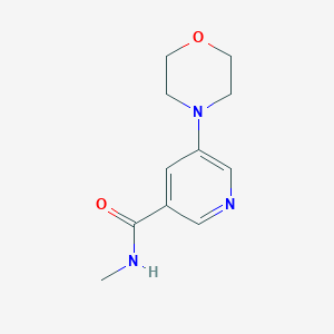 molecular formula C11H15N3O2 B6955886 N-methyl-5-morpholin-4-ylpyridine-3-carboxamide 