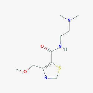 molecular formula C10H17N3O2S B6956121 N-[2-(dimethylamino)ethyl]-4-(methoxymethyl)-1,3-thiazole-5-carboxamide 