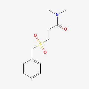 molecular formula C12H17NO3S B6956755 3-benzylsulfonyl-N,N-dimethylpropanamide 