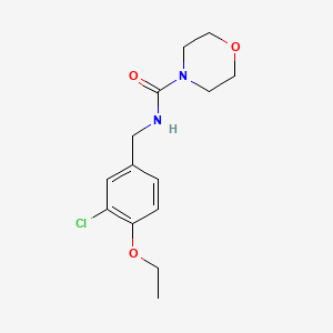 molecular formula C14H19ClN2O3 B6957105 N-[(3-chloro-4-ethoxyphenyl)methyl]morpholine-4-carboxamide 