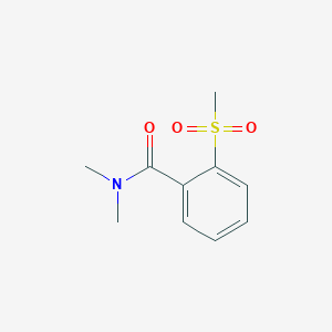 molecular formula C10H13NO3S B6957106 N,N-dimethyl-2-methylsulfonylbenzamide 