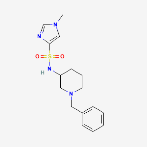 molecular formula C16H22N4O2S B6957159 N-(1-benzylpiperidin-3-yl)-1-methylimidazole-4-sulfonamide 