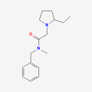 molecular formula C16H24N2O B6957193 N-benzyl-2-(2-ethylpyrrolidin-1-yl)-N-methylacetamide 