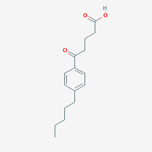 molecular formula C16H22O3 B069572 5-氧代-5-(4-戊基苯基)戊酸 CAS No. 178686-76-5