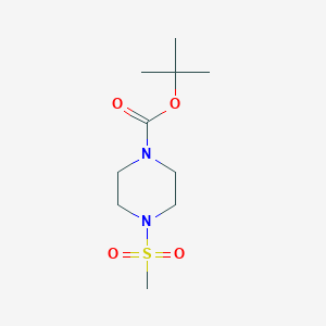 molecular formula C10H20N2O4S B069576 Tert-butyl 4-(methylsulfonyl)piperazine-1-carboxylate CAS No. 164331-38-8