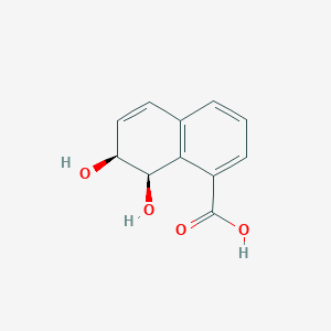 molecular formula C11H10O4 B069577 cis-1,2-Dihydroxy-1,2-dihydro-8-carboxynaphthalene CAS No. 162794-84-5