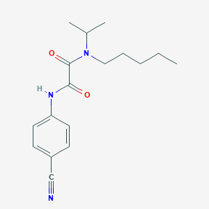 molecular formula C17H23N3O2 B6958096 N-(4-cyanophenyl)-N'-pentyl-N'-propan-2-yloxamide 