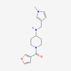 molecular formula C16H21N3O2 B6958351 Furan-3-yl-[4-[(1-methylpyrrol-3-yl)methylamino]piperidin-1-yl]methanone 