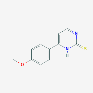 molecular formula C11H10N2OS B069585 4-(4-Methoxyphenyl)pyrimidine-2-thiol CAS No. 175202-77-4