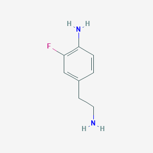 molecular formula C8H11FN2 B069589 4-(2-Aminoethyl)-2-fluoroaniline CAS No. 180149-20-6