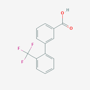 molecular formula C14H9F3O2 B069591 2'-Trifluoromethyl-biphenyl-3-carboxylic acid CAS No. 168618-48-2
