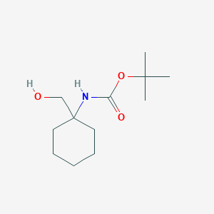 molecular formula C12H23NO3 B069596 tert-Butyl (1-(hydroxymethyl)cyclohexyl)carbamate CAS No. 187610-67-9