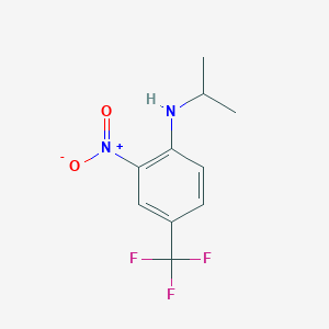 molecular formula C10H11F3N2O2 B069606 N-Isopropyl-2-Nitro-4-(Trifluoromethyl)Aniline CAS No. 175277-90-4