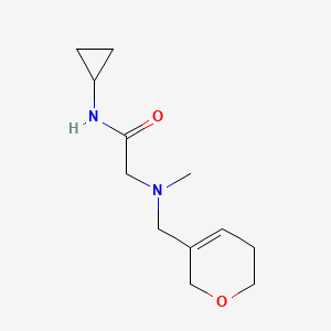 molecular formula C12H20N2O2 B6960749 N-cyclopropyl-2-[3,6-dihydro-2H-pyran-5-ylmethyl(methyl)amino]acetamide 