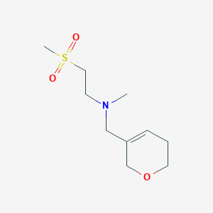 molecular formula C10H19NO3S B6961000 N-(3,6-dihydro-2H-pyran-5-ylmethyl)-N-methyl-2-methylsulfonylethanamine 