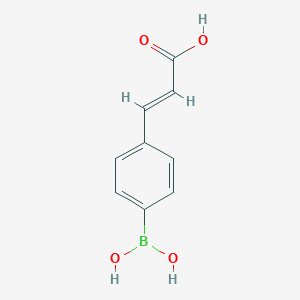 molecular formula C9H9BO4 B069611 4-(Carboxyvin-2-YL)phenylboronic acid CAS No. 159896-15-8
