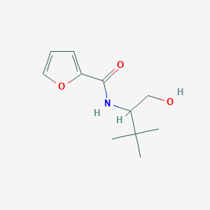 molecular formula C11H17NO3 B6961386 N-(1-hydroxy-3,3-dimethylbutan-2-yl)furan-2-carboxamide 