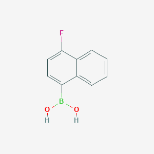 molecular formula C10H8BFO2 B069614 4-Fluoronaphthalene-1-boronic acid CAS No. 182344-25-8