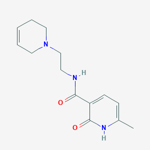 molecular formula C14H19N3O2 B6962219 N-[2-(3,6-dihydro-2H-pyridin-1-yl)ethyl]-6-methyl-2-oxo-1H-pyridine-3-carboxamide 