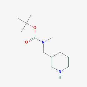 molecular formula C12H24N2O2 B069623 Tert-butyl methyl(piperidin-3-ylmethyl)carbamate CAS No. 169750-76-9