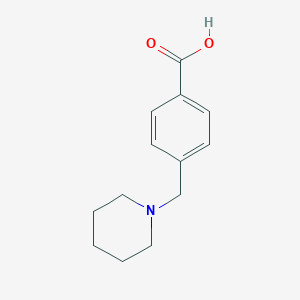 molecular formula C13H17NO2 B069625 4-(Piperidin-1-ylmethyl)benzoic acid CAS No. 159691-33-5