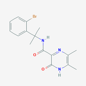 molecular formula C16H18BrN3O2 B6962612 N-[2-(2-bromophenyl)propan-2-yl]-5,6-dimethyl-2-oxo-1H-pyrazine-3-carboxamide 