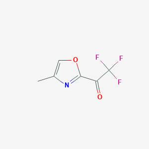 molecular formula C6H4F3NO2 B069635 4-Methyl-2-trifluoroacetyloxazole CAS No. 167405-30-3
